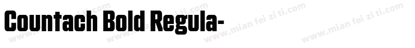 Countach Bold Regula字体转换